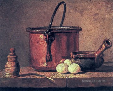 Oeufs Nature morte Jean Baptiste Simeon Chardin Peinture à l'huile